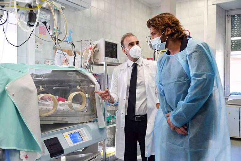 A thermal cradle for newborns at the Policlinico Umberto I in Rome